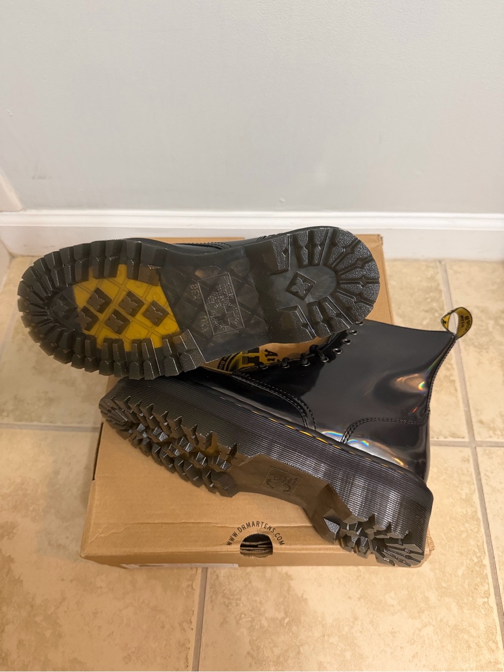 NWT Dr. Martens Jadon Gunmetal Hologram - Picture 5 of 6